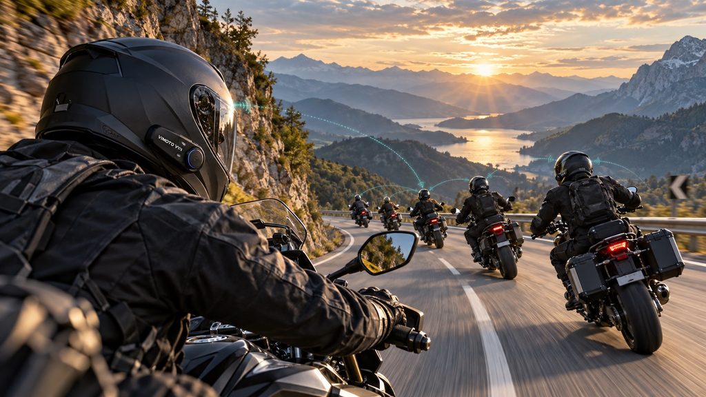 VIMOTO V11X车队摩旅通讯耳机